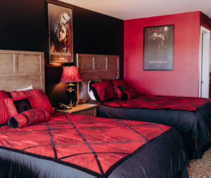 twilight theme double beds room